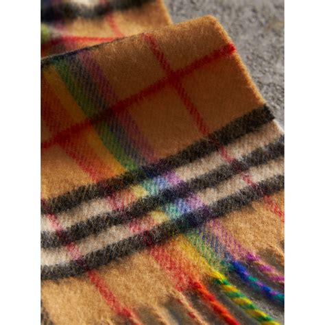 burberry cashmere scarf rainbow|burberry cashmere scarf men.